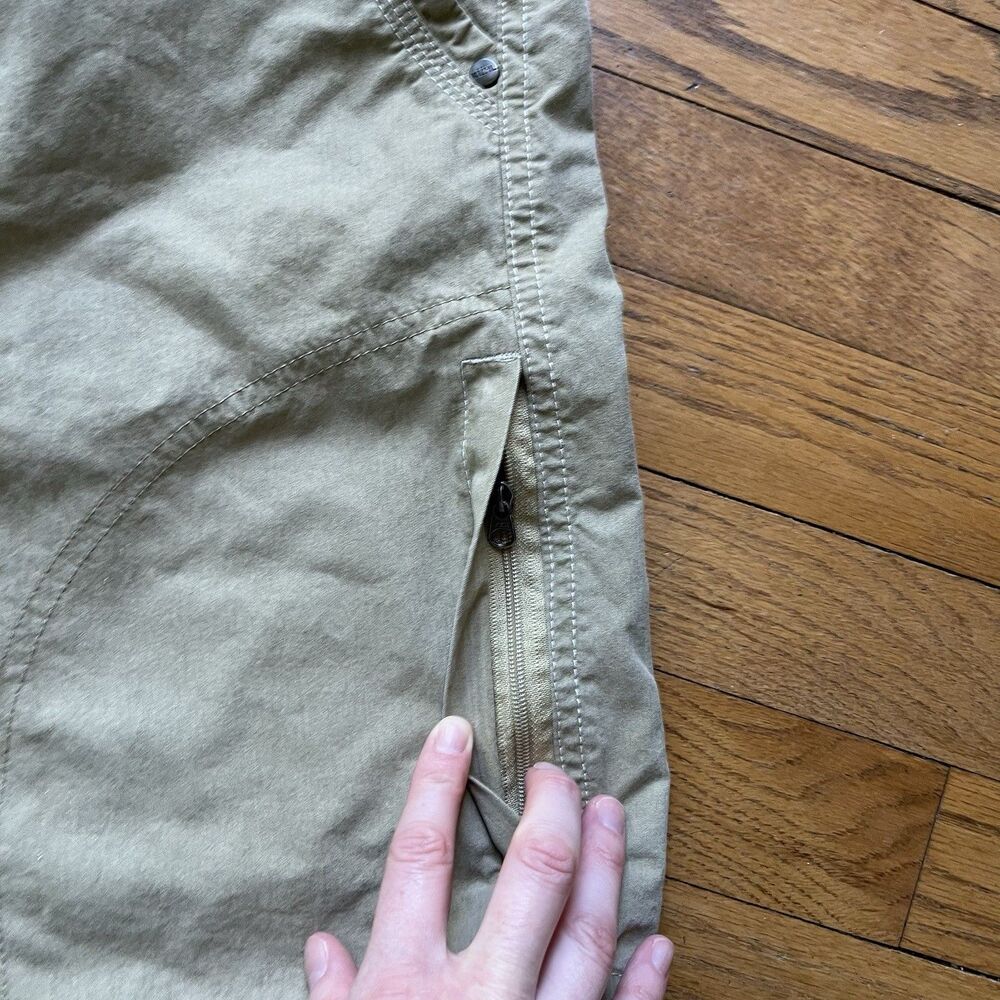 Kuhl Men’s Shorts Size 32 Vintage Patina Dye Tan Beige Hiking Camping Cargo Work - Picture 6 of 12